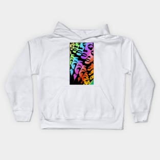 Neon Faces Kids Hoodie